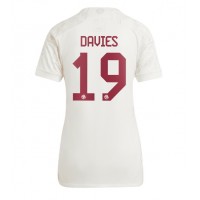 Fotballdrakt Dame Bayern Munich Alphonso Davies #19 Tredjedrakt 2023-24 Kortermet